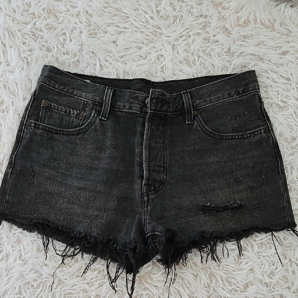 Levis Black Denim Shorts